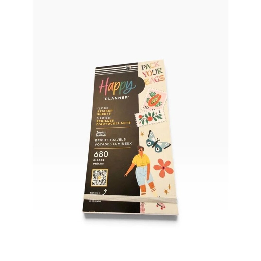 Happy Planner Tania Garcia Bright Travels Sticker Book. New.